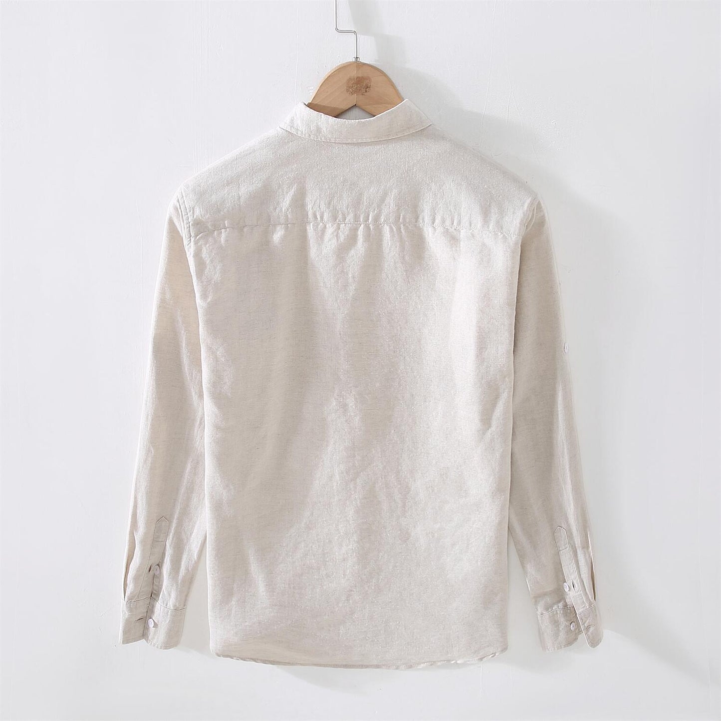 Long Sleeve Cotton Linen Casual Shirt